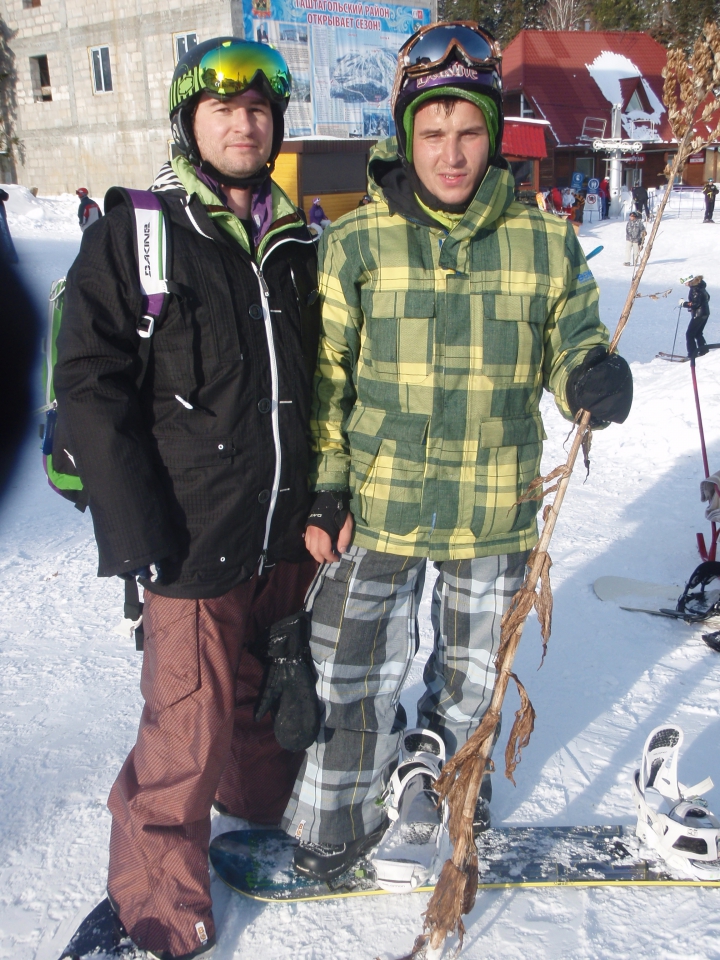 "Косим" на склонах траву, ноябрь 2011